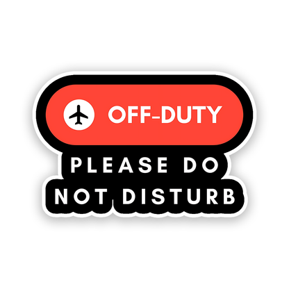 Off Duty Sticker