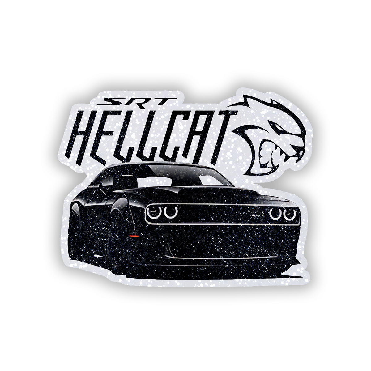 SRT Hellcat Glitter Sticker - main