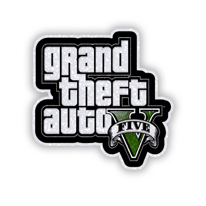 GTA 5 logo Glitter Sticker - main