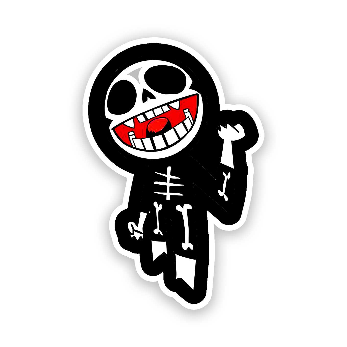 stitch skeleton sticker