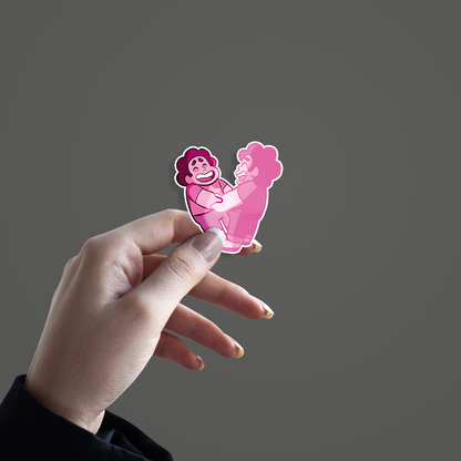 Steven Universe Sticker hand mockup