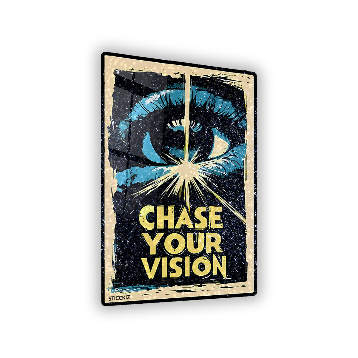 Chase your Vision Glitter Sticker - main