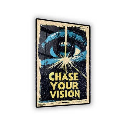 Chase your Vision Glitter Sticker - main
