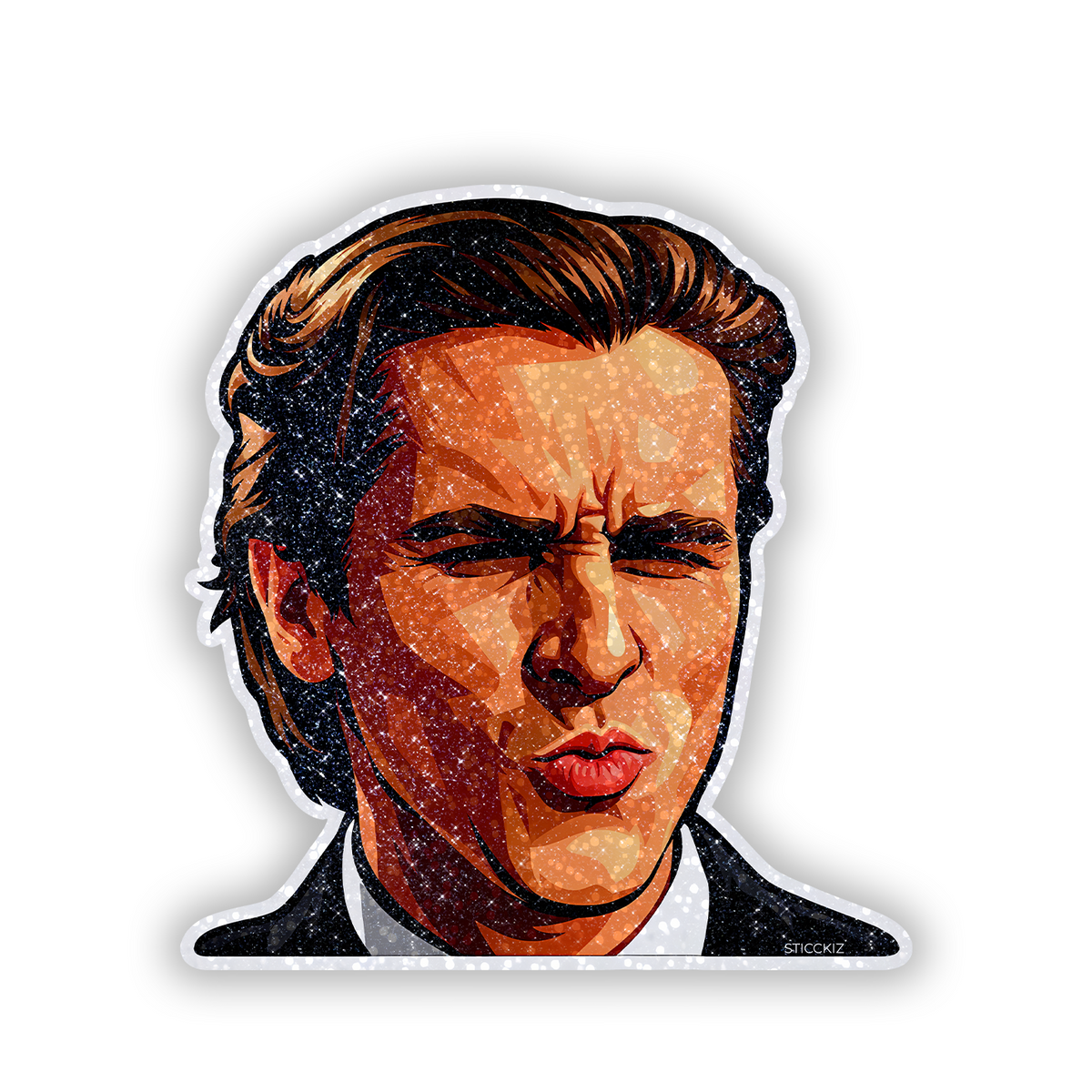 Lawyer Funny Glitter Sticker - main
