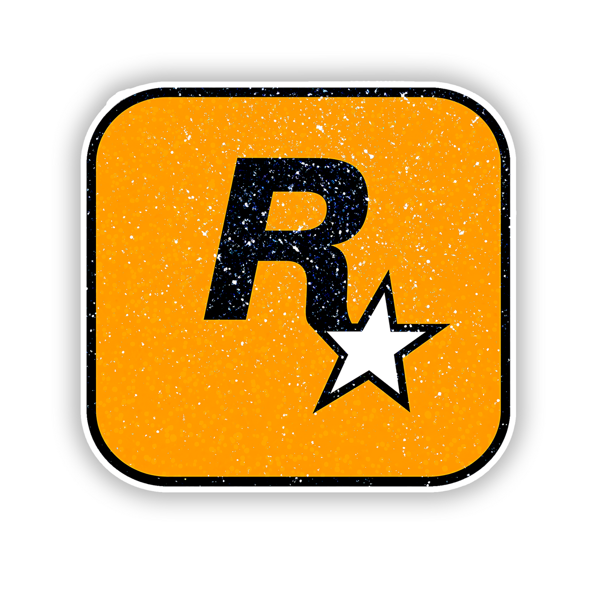 Rockstar Games Logo Glitter Sticker - main