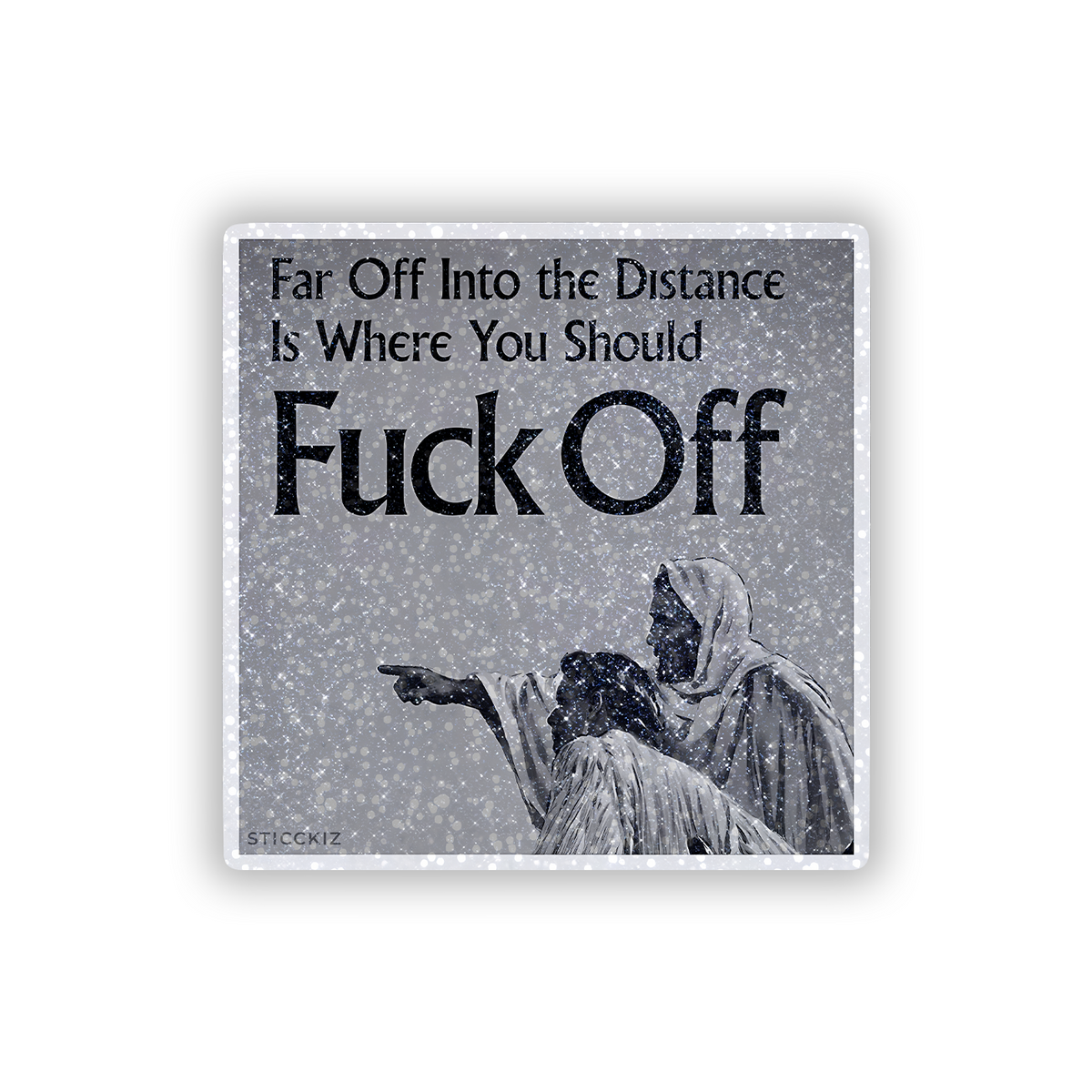 Far Off Where you Glitter Sticker - main