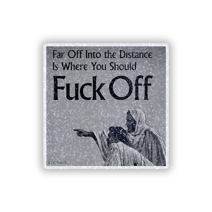 Far Off Where you Glitter Sticker - main