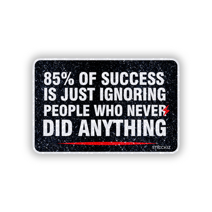 85_ of Success Motivation Glitter Sticker - main
