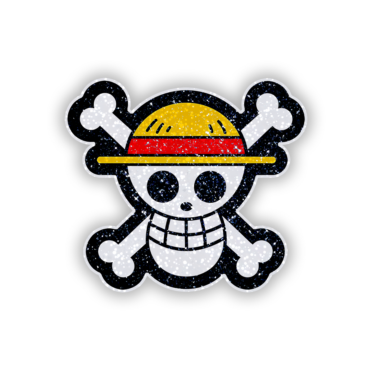 One Piece Logo Glitter Sticker - main