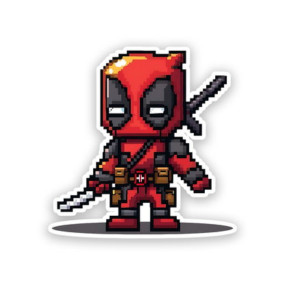 Deadpool Pixel Sticker