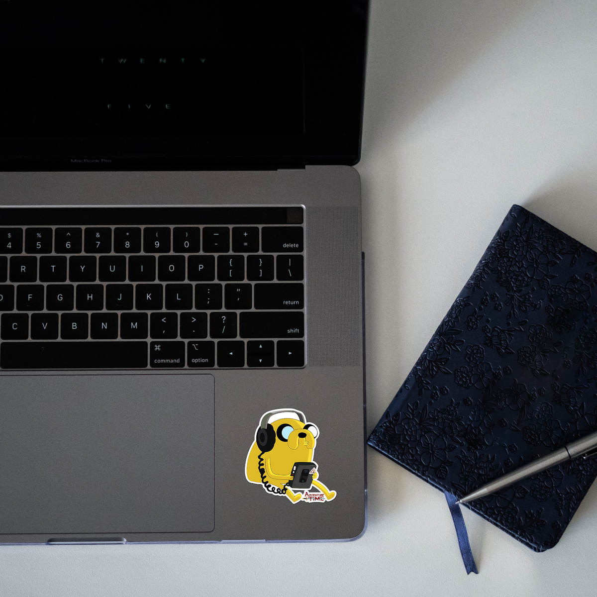 Adventure Time Sticker laptop mockup