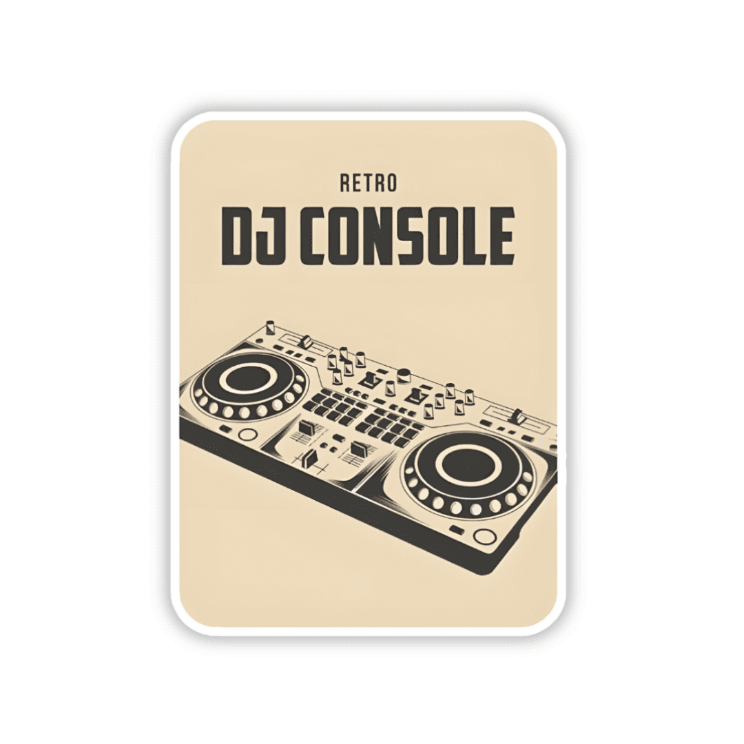 DJ console sticker - sticckiz.com