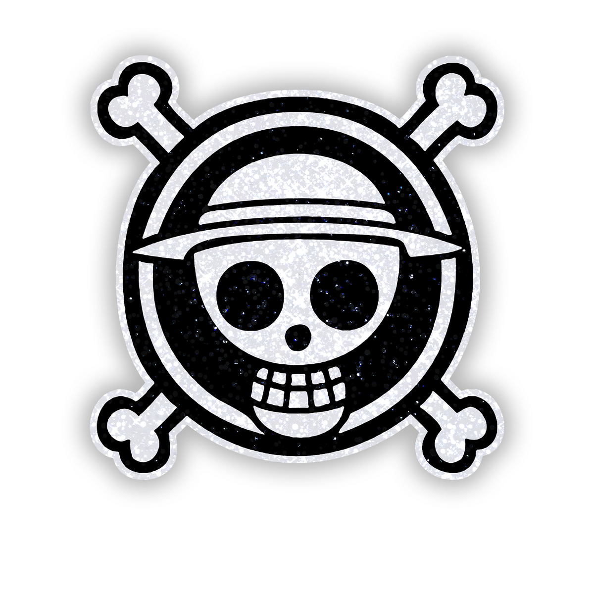 Luffy Pirate Glitter Sticker - main