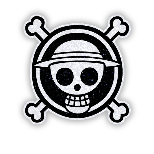 Luffy Pirate Glitter Sticker - main