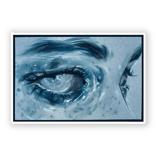 Blue Eyes Aesthetic Sticker