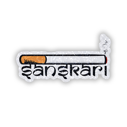 Sanskari Ci#r#t#e Glitter Sticker - main