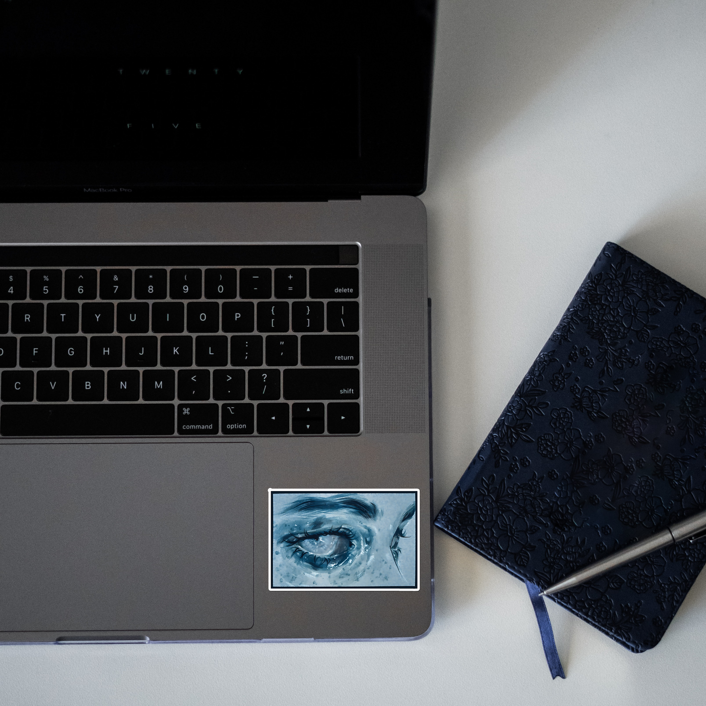 Blue Eyes Aesthetic Sticker
