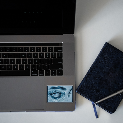 Blue Eyes Aesthetic Sticker