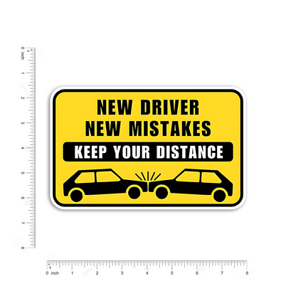New driver New Mistakes Bumper Sticker