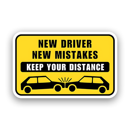 New driver New Mistakes Bumper Sticker