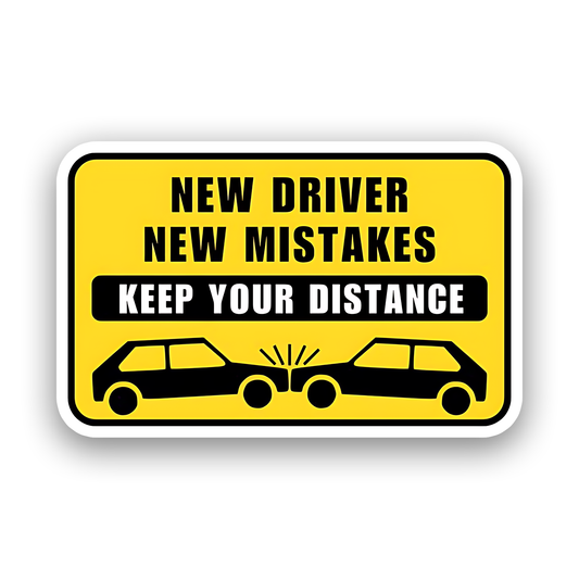 New driver New Mistakes Bumper Sticker
