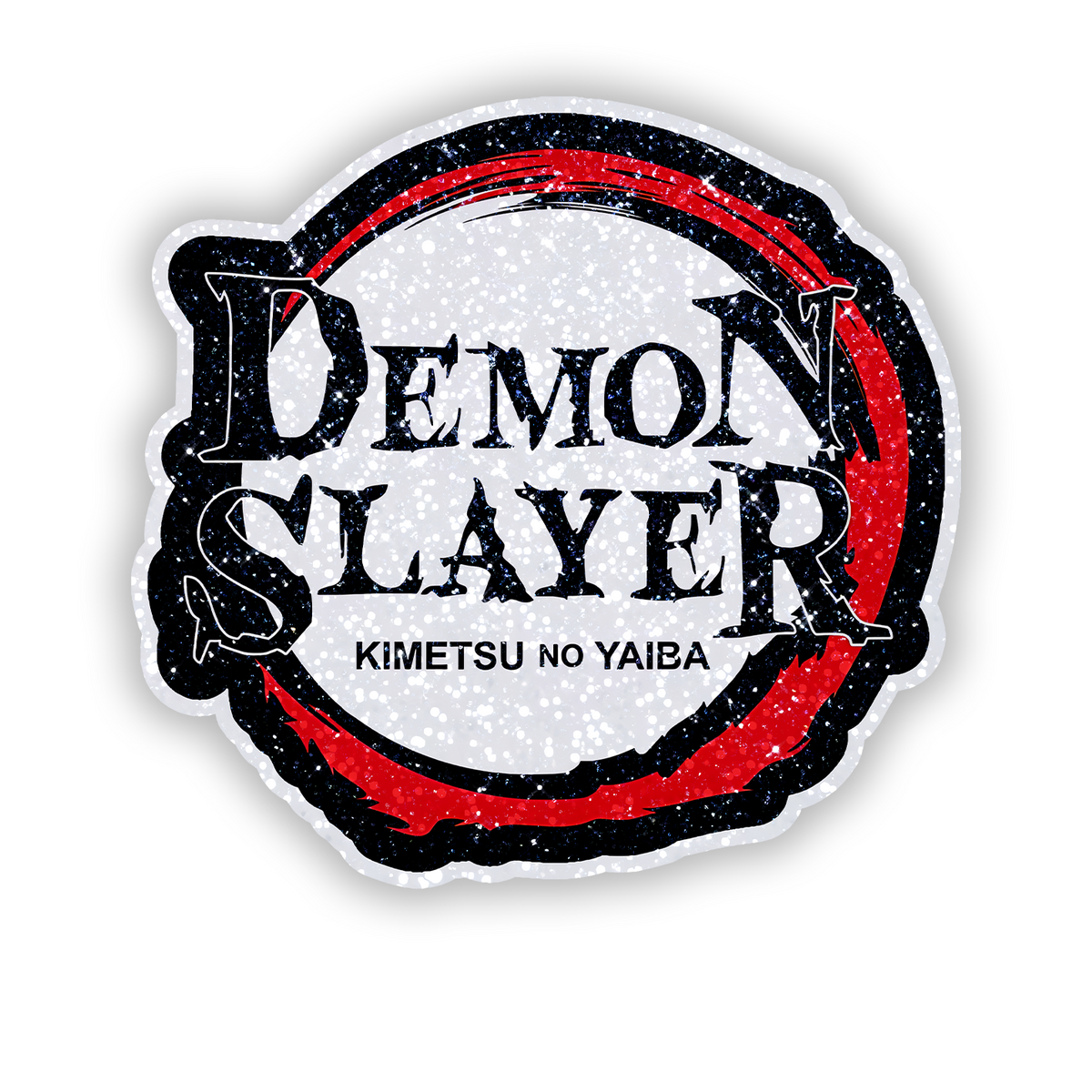 Demon SLayer Logo Glitter Sticker - main