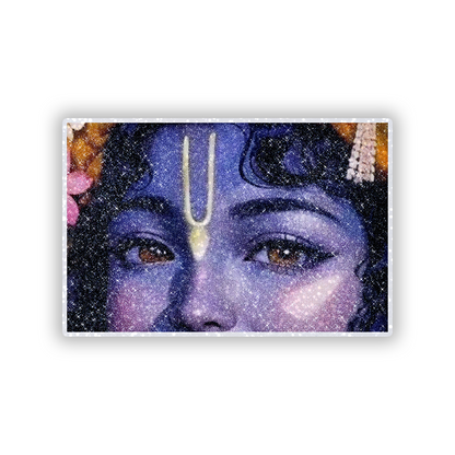Lord Krishna Beautiful eyes Glitter Sticker - main