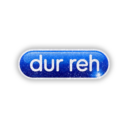 Dur reh Sarcasm Glitter Sticker - main