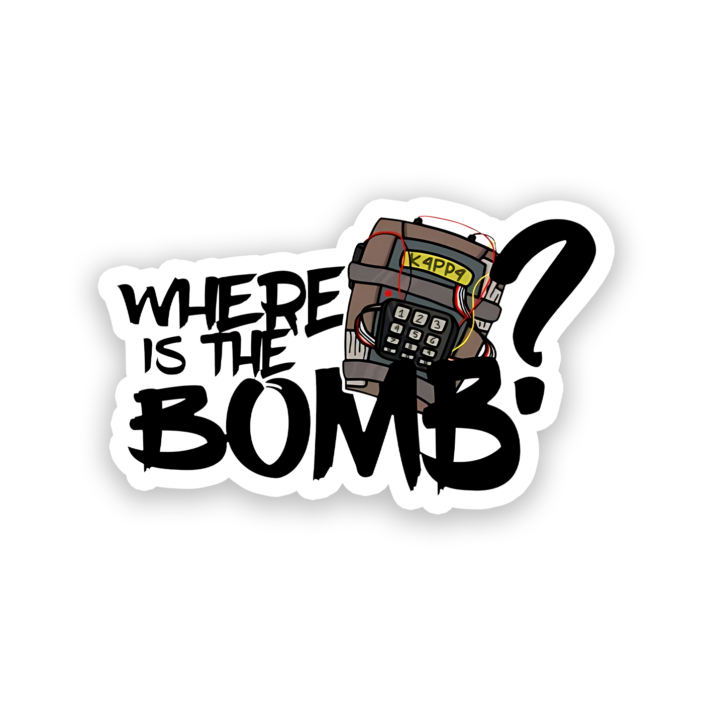 Where Is The Bomb Sticker
