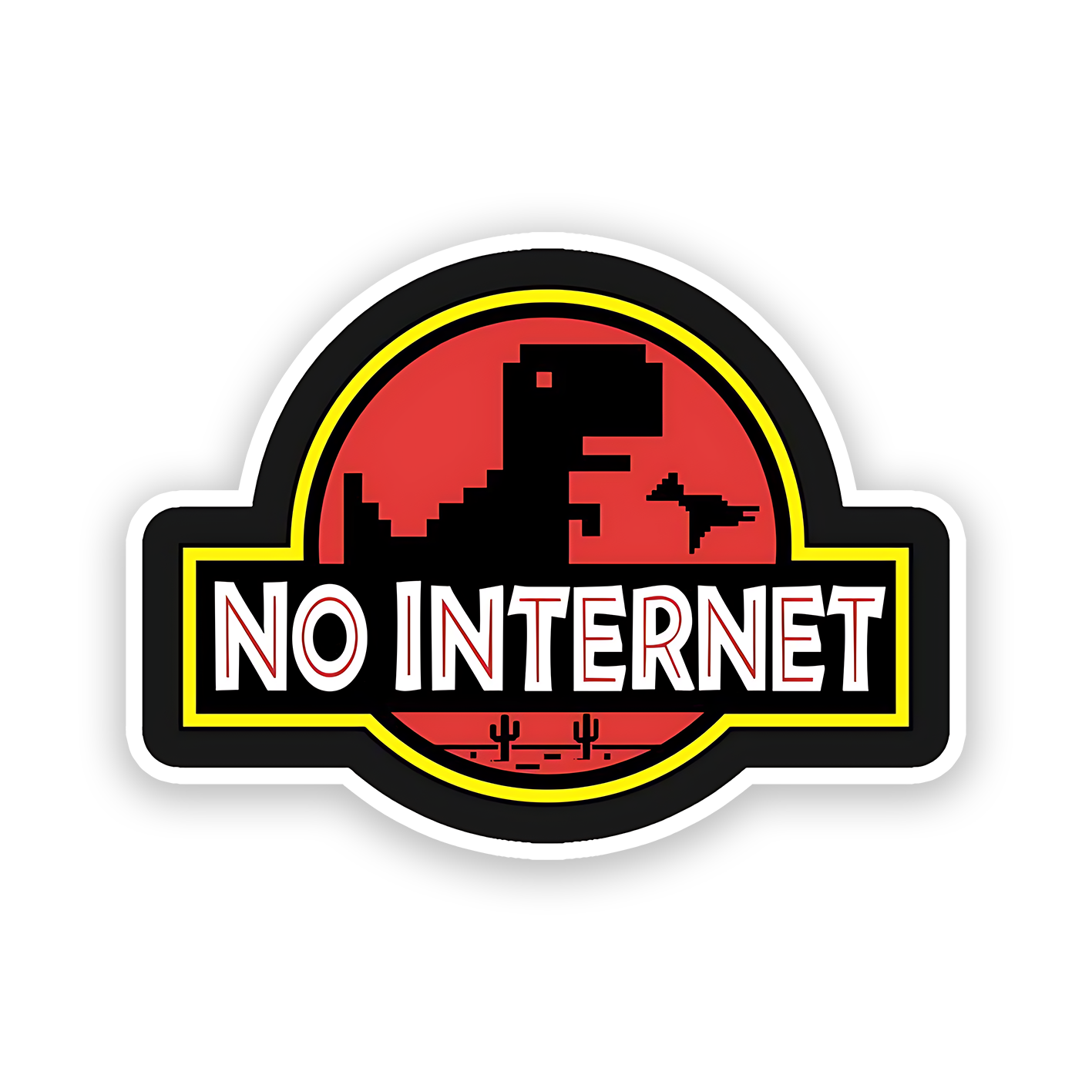 No Internet Sticker