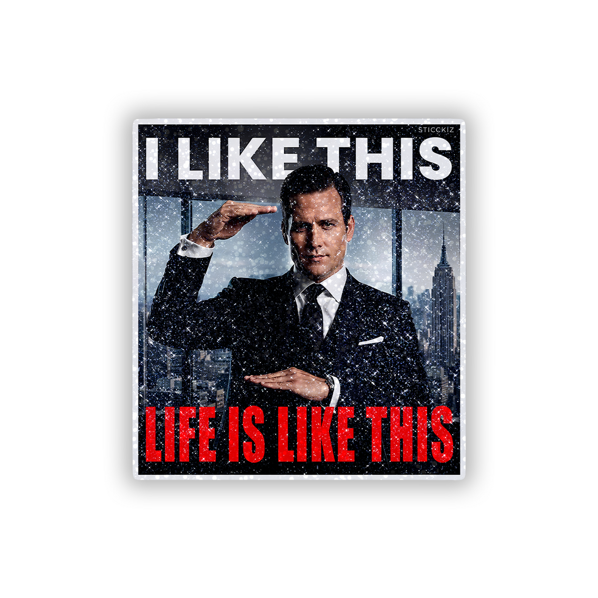 I like this Glitter Sticker - main
