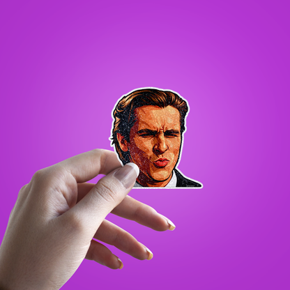 Lawyer Funny Glitter Sticker - hand mockup