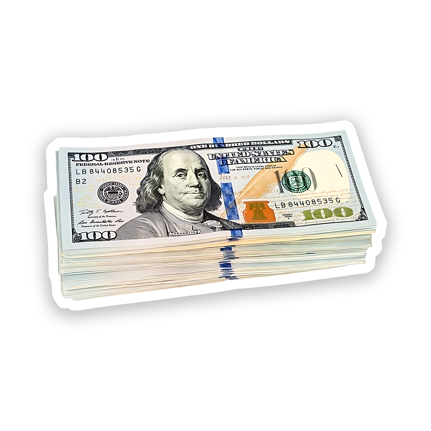 Dollar Bill Sticker