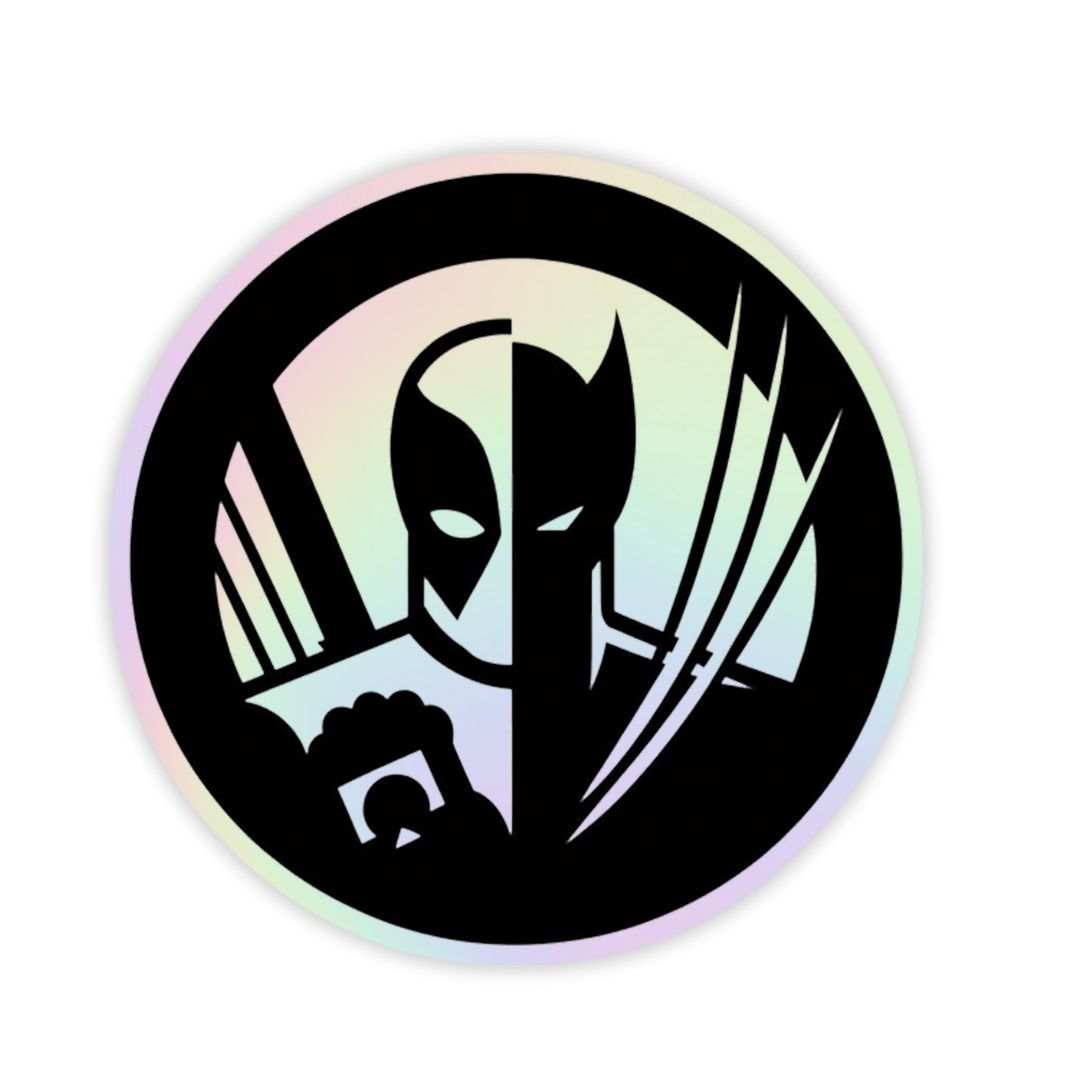 Deadpool V2 Holographic Sticker - sticckiz.com