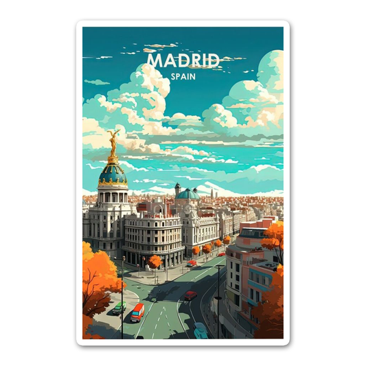Madrid Card Sticker