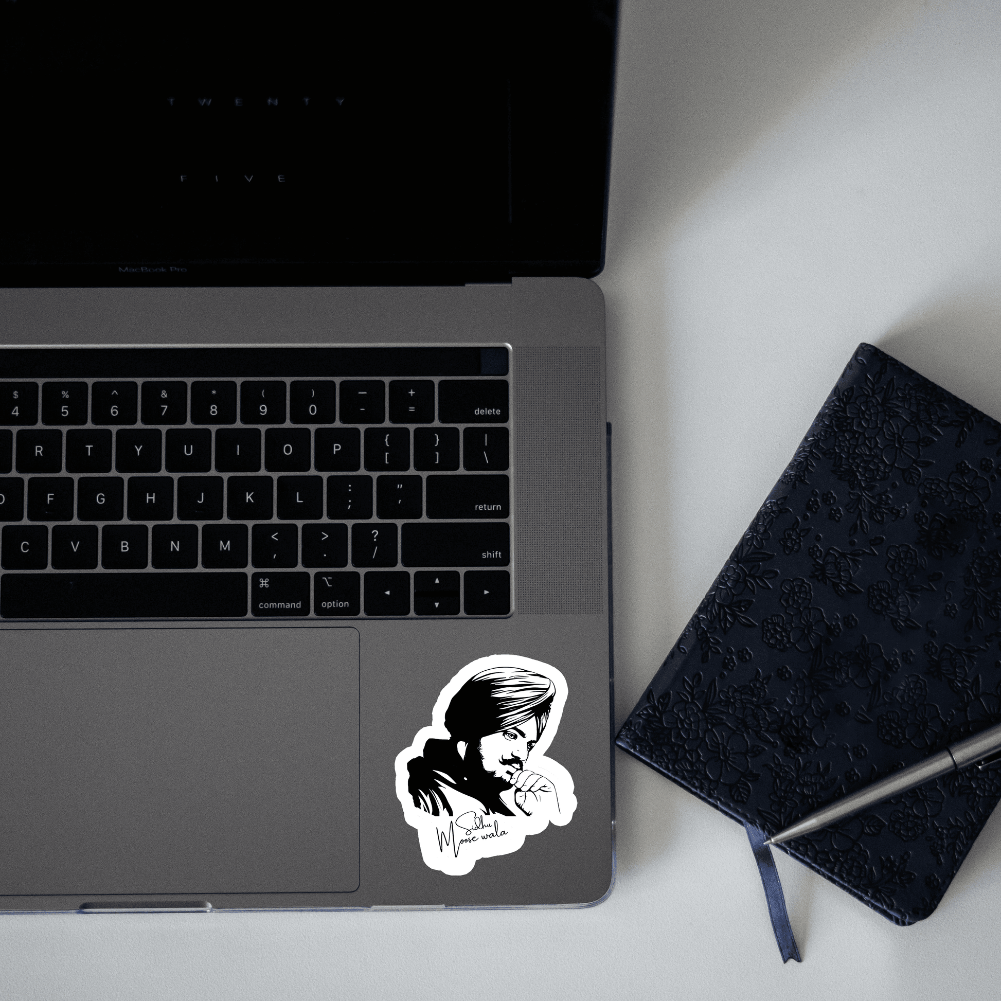 Sidhu Moosewala Signature Sticker - sticckiz.com