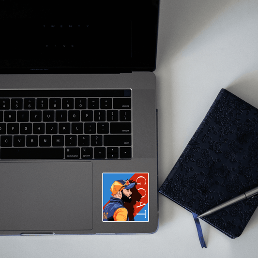 Virat GOAT Sticker - sticckiz.com