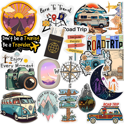 Travelling Stickers Pack (20 Stickers) - sticckiz.com