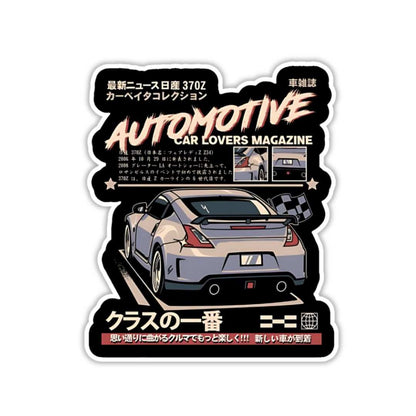 Automotive Car lovers Magazine Sticker - sticckiz.com