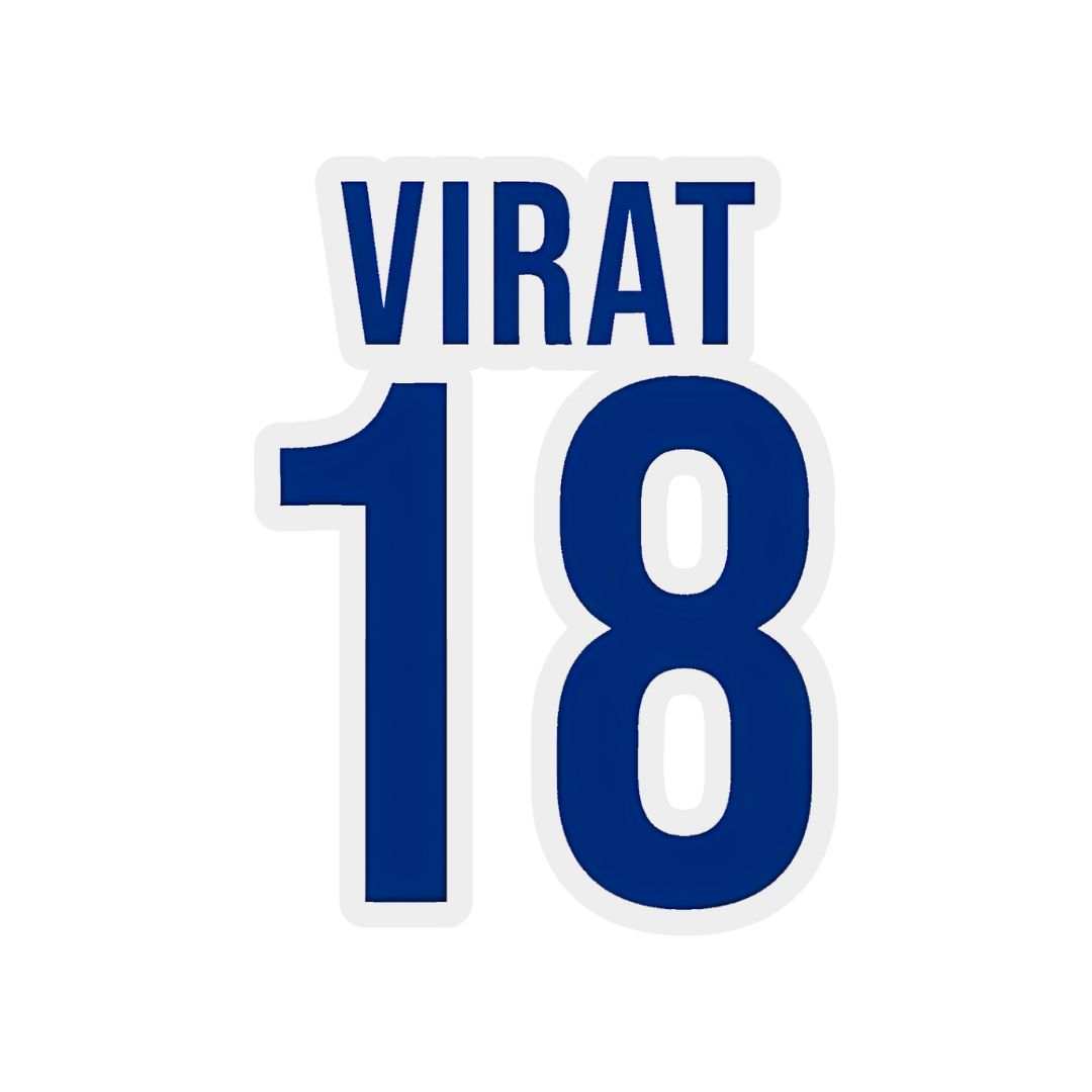Virat 18 jersey number Sticker