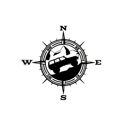 Compass Sticker - sticckiz.com