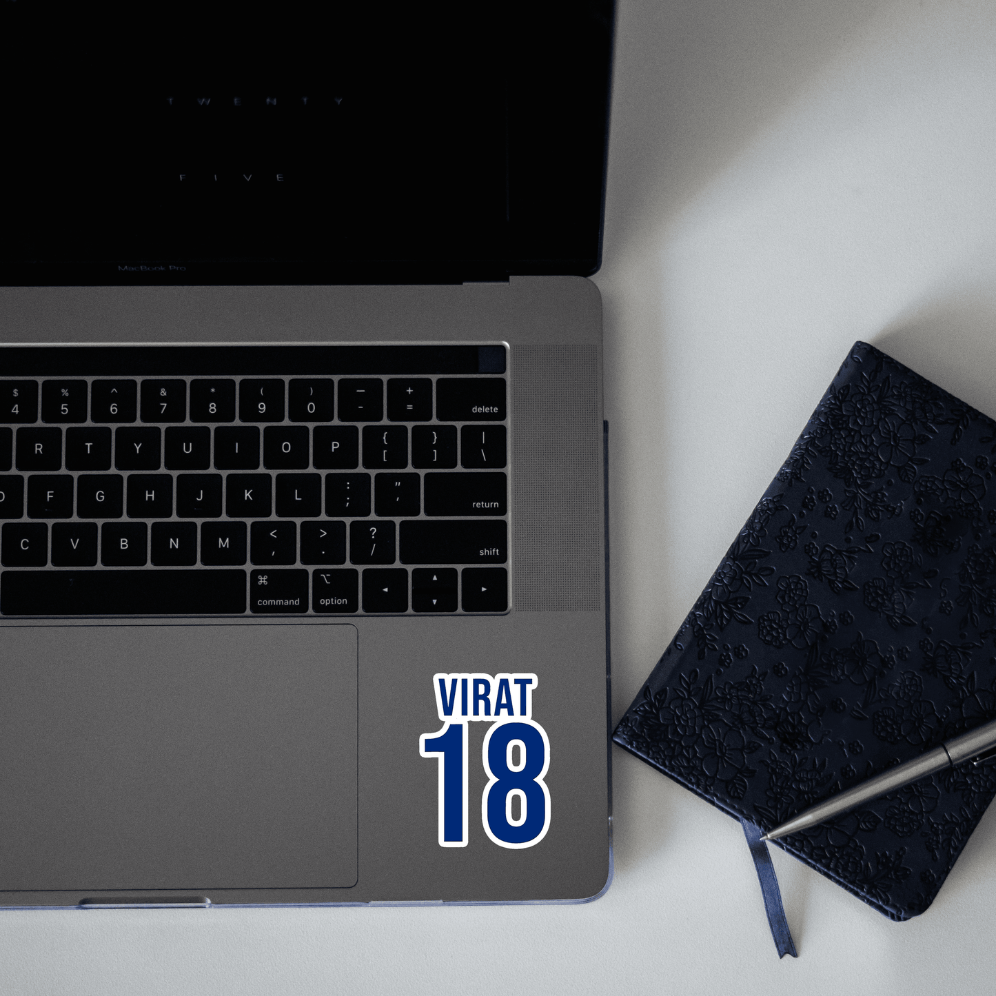 Virat 18 jersey number Sticker - sticckiz.com