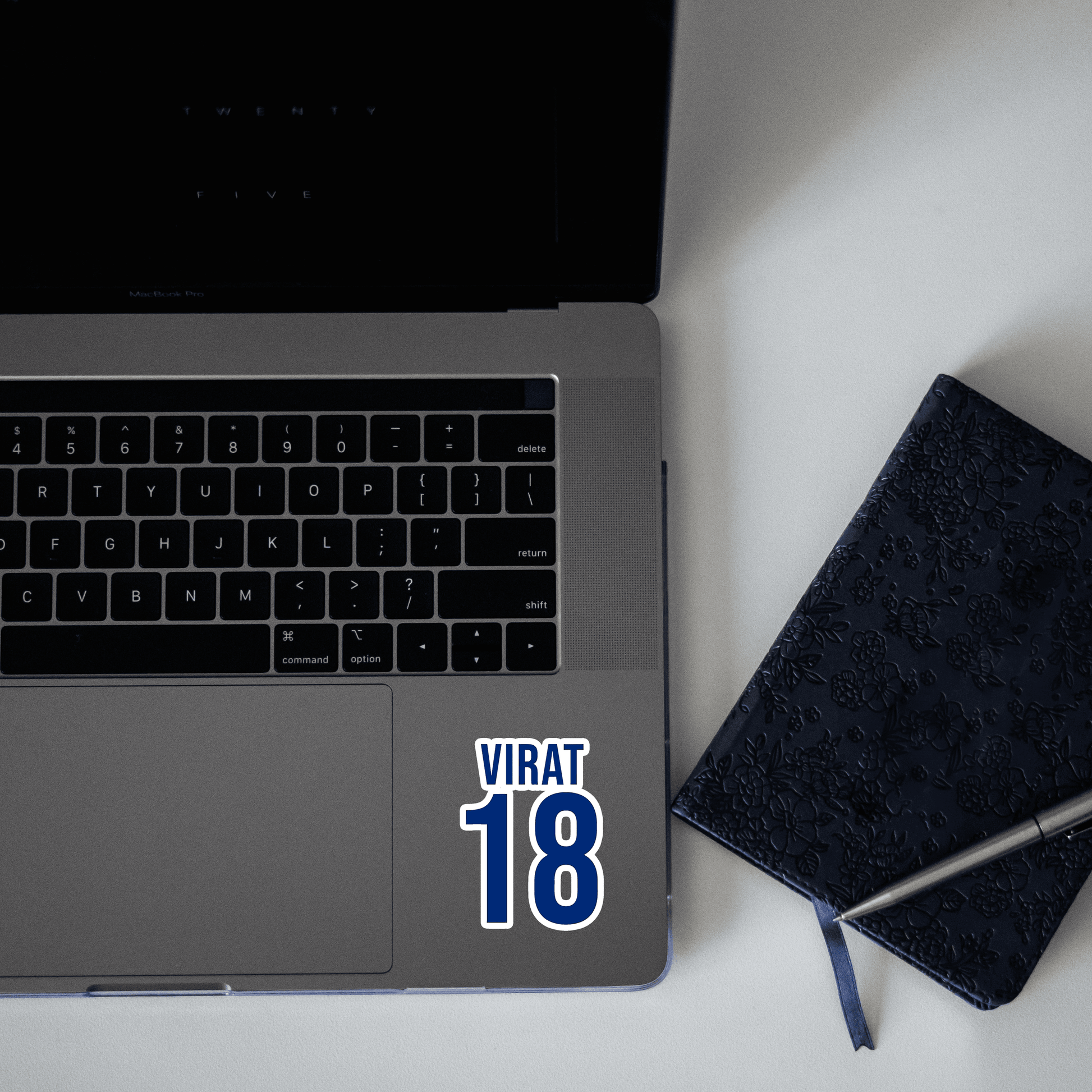 Virat 18 jersey number Sticker - sticckiz.com