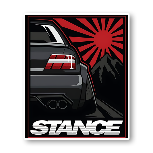 Stance car Sticker