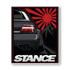 Stance car Sticker