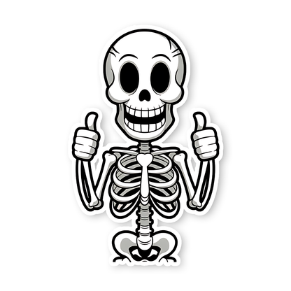 Happy Skull Sticker