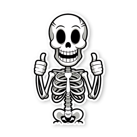 Happy Skull Sticker
