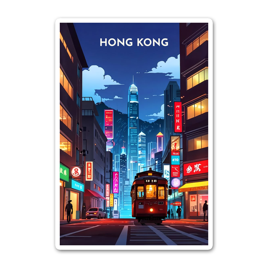 Hong-kong Card Sticker
