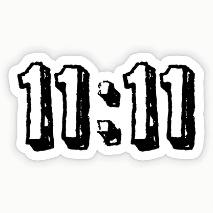 11:11 time Sticker - sticckiz.com