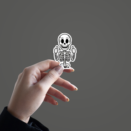 Happy Skull Sticker